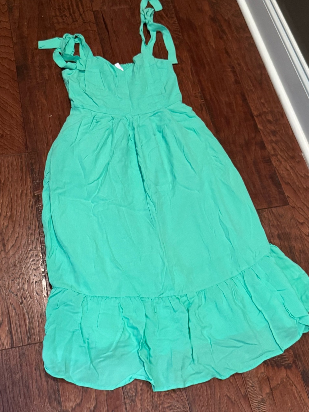 Steve Madden Mint Green Tie-Shoulder Sundresss